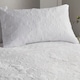 image 2 of Serene Avery Stripe Duvet Cover Set White