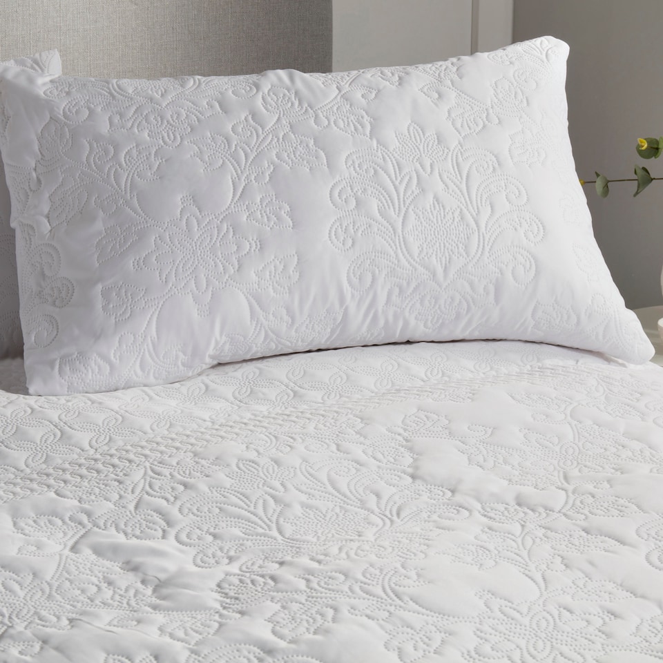 image 1 of Serene Avery Stripe Duvet Cover Set White