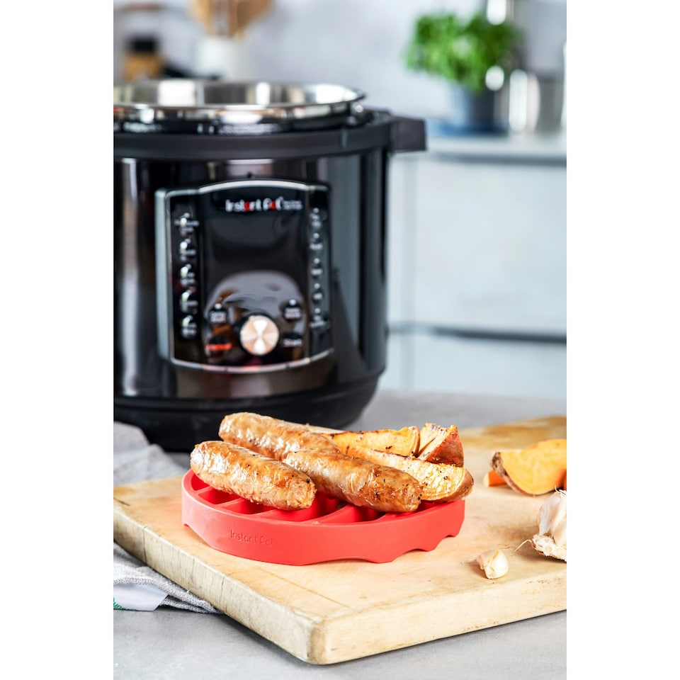 image 1 of Instant Pot Silicone Roasting Rack Red