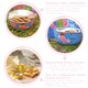 image 2 of BillyCan Hand-Painted Picnic Snack Bowls - 14.5cm - Buttercup Pansy - Pack of 6 Yellow