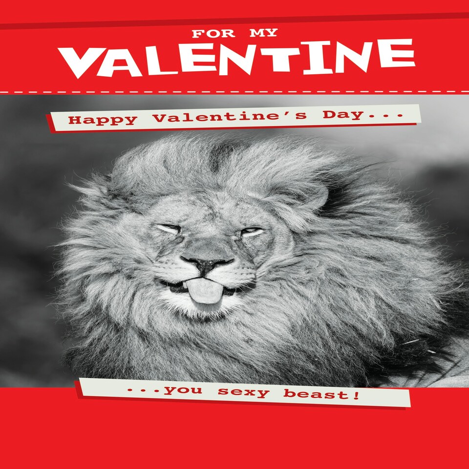 image 1 of You Sexy Beast! - Funny Valentine's Day Card