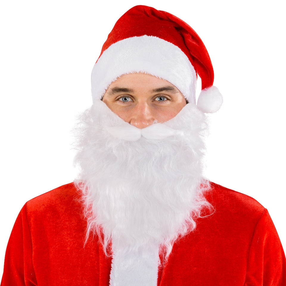 image 1 of Mens Santa Claus Costume | Red | red | XL | 1