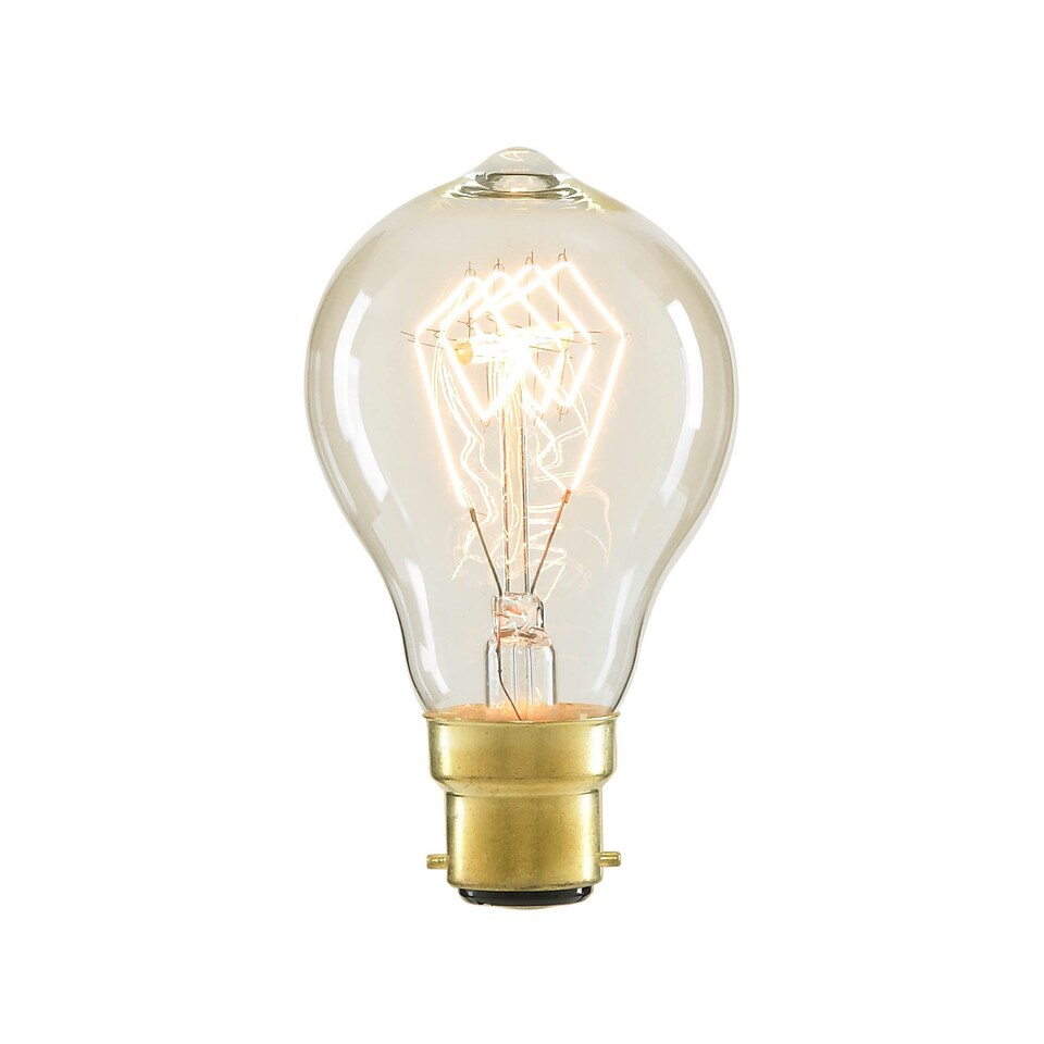 image 1 of BHS 40 Watt BC B22 Vintage Filament Bulb, Clear