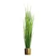 image 1 of Artificial 130cm Onion Grass Plant with Gold Metal Planter