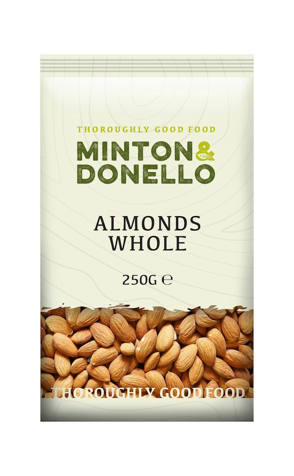 image 1 of Minton & Donello Whole Almonds 6 x 250g