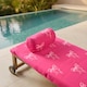 image 2 of OHS Bows Print Beach Bolster Neck Back Support Pillow | Pink | Pink