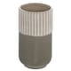 image 1 of Hill Interiors Mason Collection Ceramic Straight Vase - Grey - 22cm x 13cm x 13cm Grey