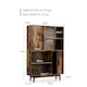 image 9 of COSTWAY Freestanding Wooden Sideboard Storage Cabinet with 2 Doors Brown