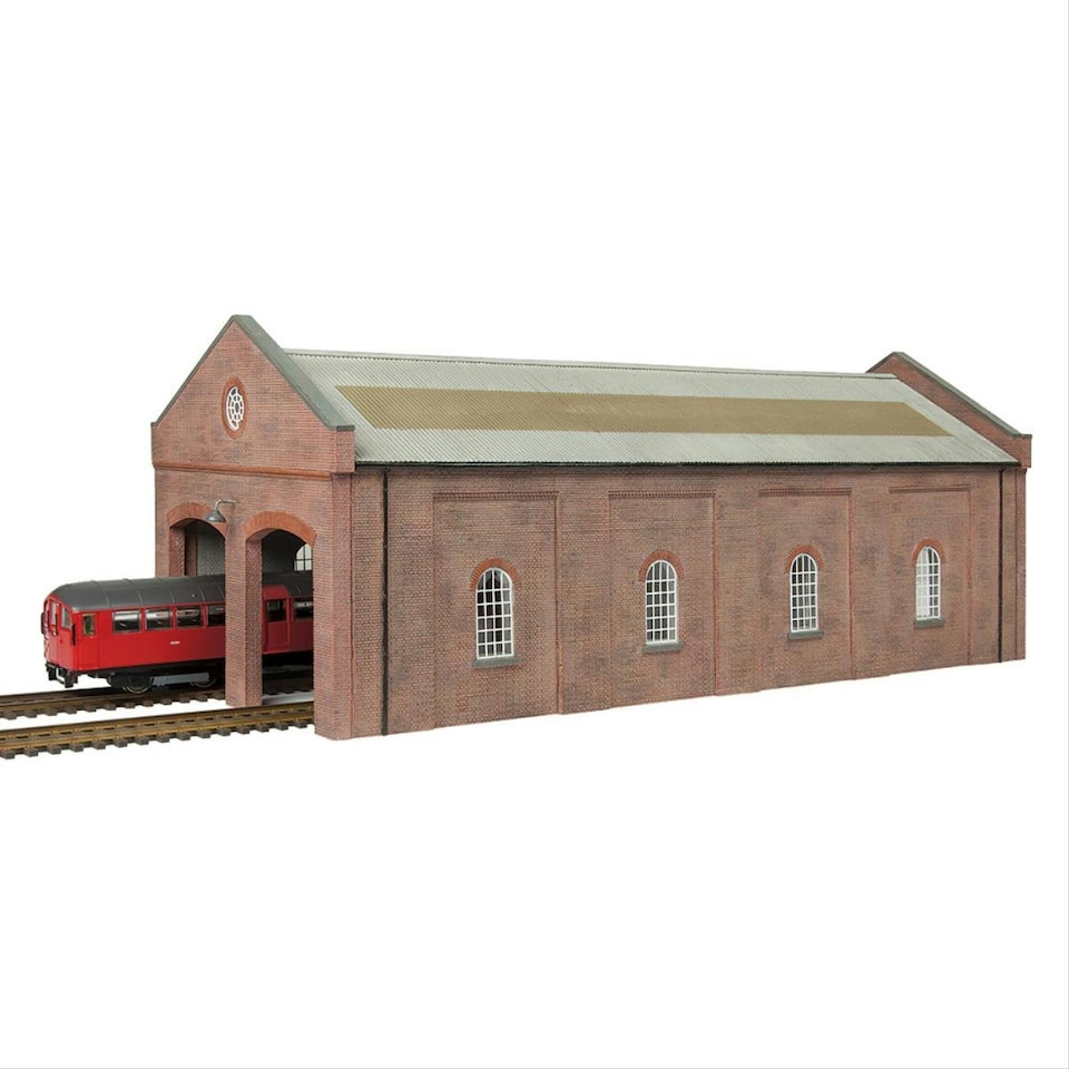 image 1 of Bachmann Scenecraft Electric Train Depot White (Pre-Built)