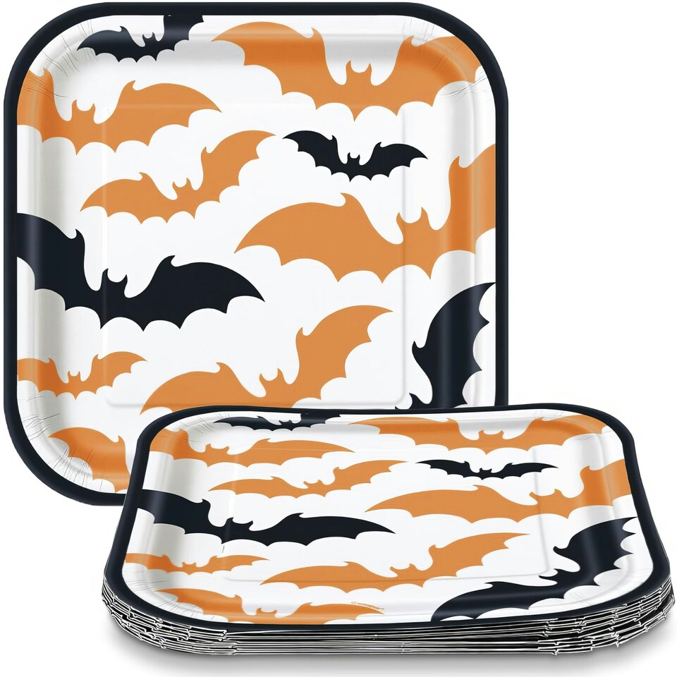 8 HAPPY HAUNTING 7" SQ PLATE - UNIQUE