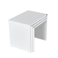 Adore Florida Matt White Nest of 3 Tables - Space-Saving Side Tables White