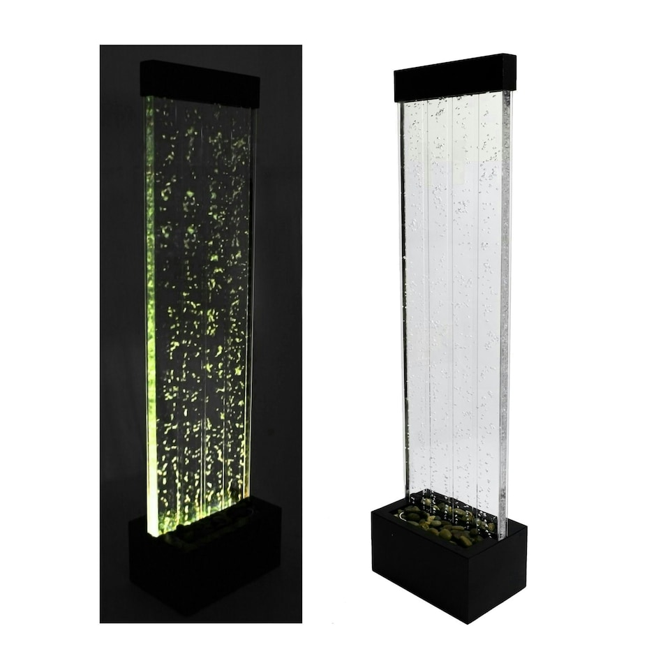 image 1 of Primrose Bubble Water Wall Water Feature with Colour Changing LEDs 150cm