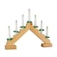 image 1 of 41cm Battery Operated Light up Wooden Christmas Candle Bridge with 7 Warm White LEDs