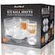image 5 of Final Touch Set of 4 Shot Glasses with Ice Ball Moulds