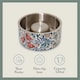 image 3 of Morris & Co Stainless Steel Dog Slow Feeder Bowl - Bower Berry Blue