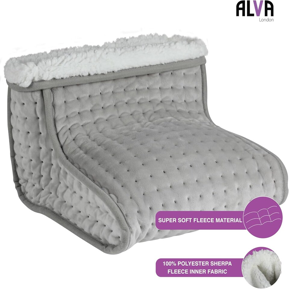 image 1 of Alva London - Electric Heated  Foot Warmer - Grey