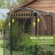 image 6 of Outsunny Fruit Cage, Plant Protection Tent, 1.2 x 2.4 x 1.9m, Black