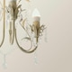 image 4 of ValueLights Odelia 3 Way White Ceiling Light Chandelier | Cream