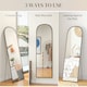 image 6 of HOMCOM Full Length Mirror with Aluminium Alloy Frame Hanging or Leaning Black