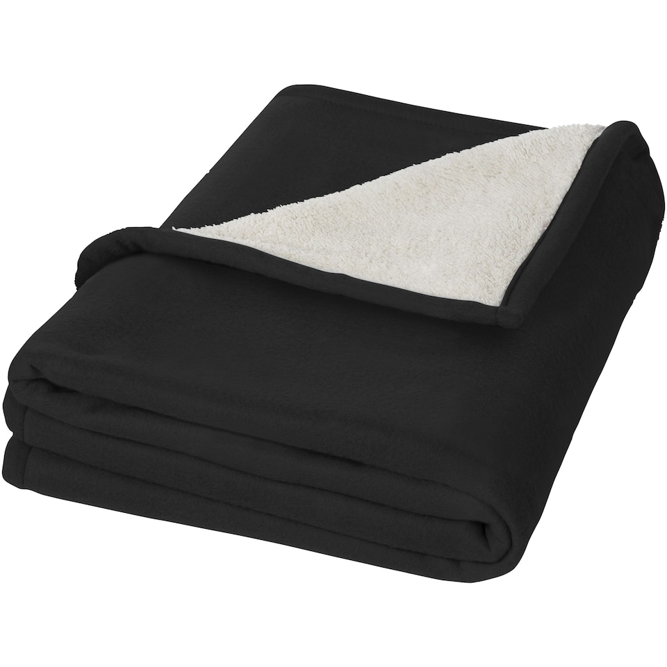 Seasons Springwood Plaid - Solid Black/Off-white - 152 x 125 cm