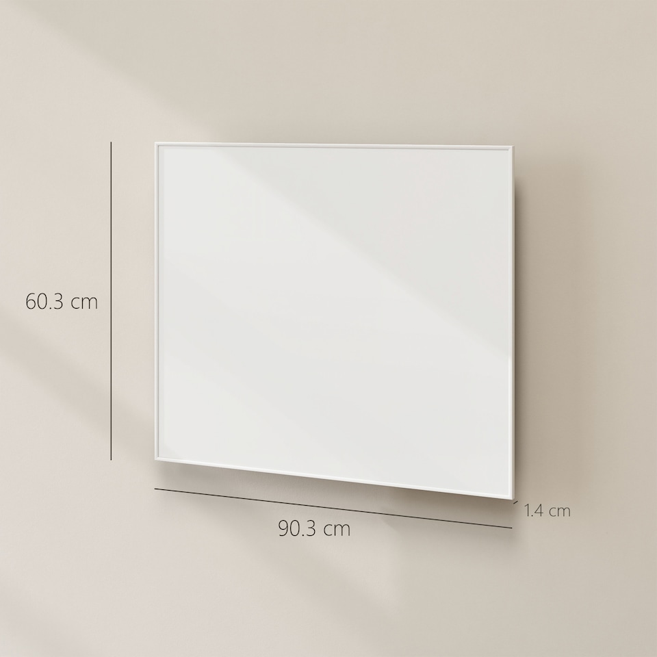 image 1 of HOMCOM Wifi Enabled Smart Electric Heater, 400W Far Infrared Panel Heater, Low Energy, Voice Control, Adjustable Thermostat, Weekly and 12H Timer, Wall Mounted Radiator, Overheat Protection, White | White