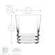 image 3 of LAV Elegan Whisky Glasses - 315ml - Clear - Pack of 6 | Clear | Transparent
