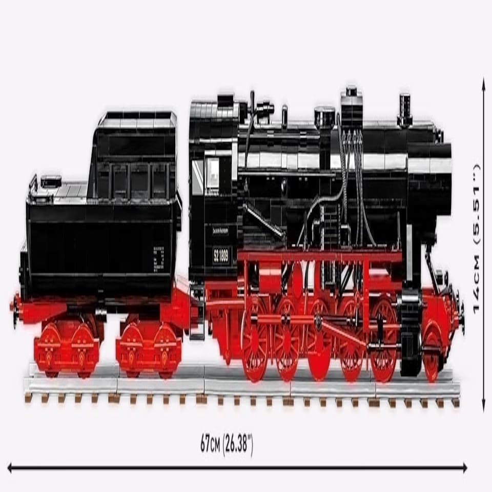 image 1 of Cobi - Historical Trains - DRB CLASS 52 STEAM LOCOMOTIVE (2,505 Pieces)