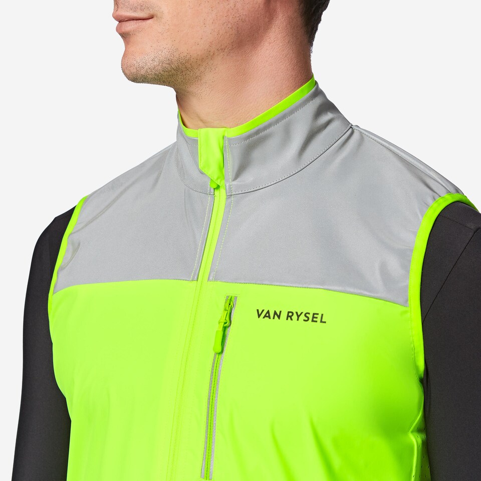 image 1 of Decathlon Men's Hi-Viz Cycling Jacket