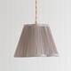 image 2 of ValueLights Loralei Light Grey Small Pleat Scallop Lamp Shade & Bulb | Grey