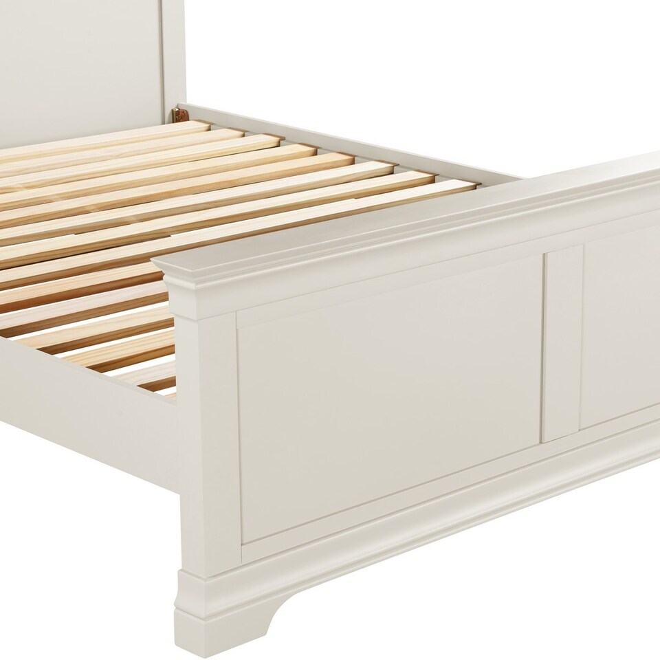 image 1 of Bordeaux 5 Feet High End Bed Frame - L218 x W167 x H105 cm - Ivory