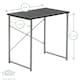 image 3 of Harbour Housewares Industrial Office Desk & Chair Set - Black/Black - Computer Desk Wooden Desk Laptop Desk PC Desk Black