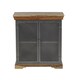 image 1 of Metropolis Industrial Sideboard - Metal/Acacia Solid Wood - L45 x W85 x H85 cm Brown