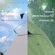 image 3 of Outsunny Double Layer Camping Tent for 1-2 Man, 2000mm Waterproof, Green