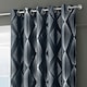 image 2 of Velosso Onyx Thermal Blackout Ready Made Eyelet Curtains - 117cm x 137cm Cream