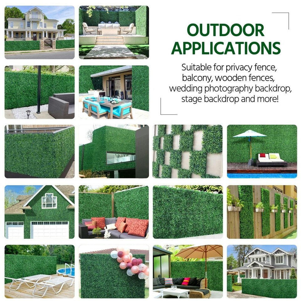 image 1 of Yaheetech 50 cm x 50 cm Artificial Boxwood Hedge Panel Plastic Greenery