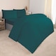 image 3 of OHS Teddy Fleece Soft Cosy Warm Thermal Plush Plump Duvet Cover and Pillowcase Bedding Set Blue | Teal | Super King