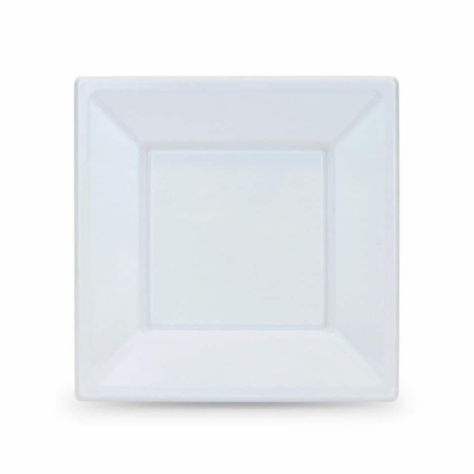 image 1 of Set of reusable plates Algon Squared Plastic 18 x 18 x 2 cm (36 Units) N/A