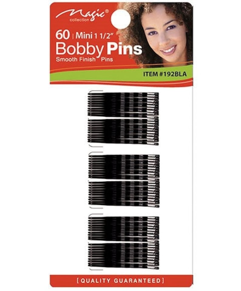 Bee Sales 60 Mini Bobby Pins 192BLA | Multi
