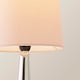 image 5 of ValueLights Teardrop Pair Chrome Touch Table Lamp Pink Shade & Bulb | Pink