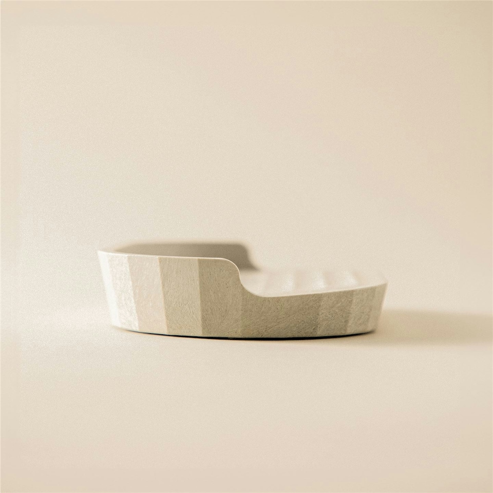 image 1 of Cosmic Countertop Soap Dish with Durable Plastic for Bathroom, Matt Finish Black