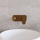 image 2 of Current Round Wall Mount 2 Tap Hole Basin Mixer Tap - Brushed Bronze | Brown | Brushed Bronze | 1
