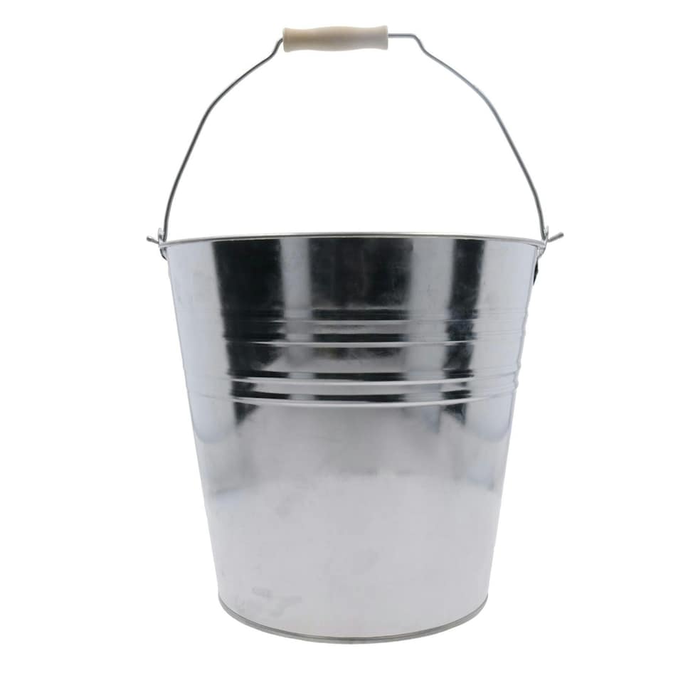 image 1 of 10L Galvanised Steel Metal Bucket Pail Water Coal Fire Greenhouse Garden Plants 10pc