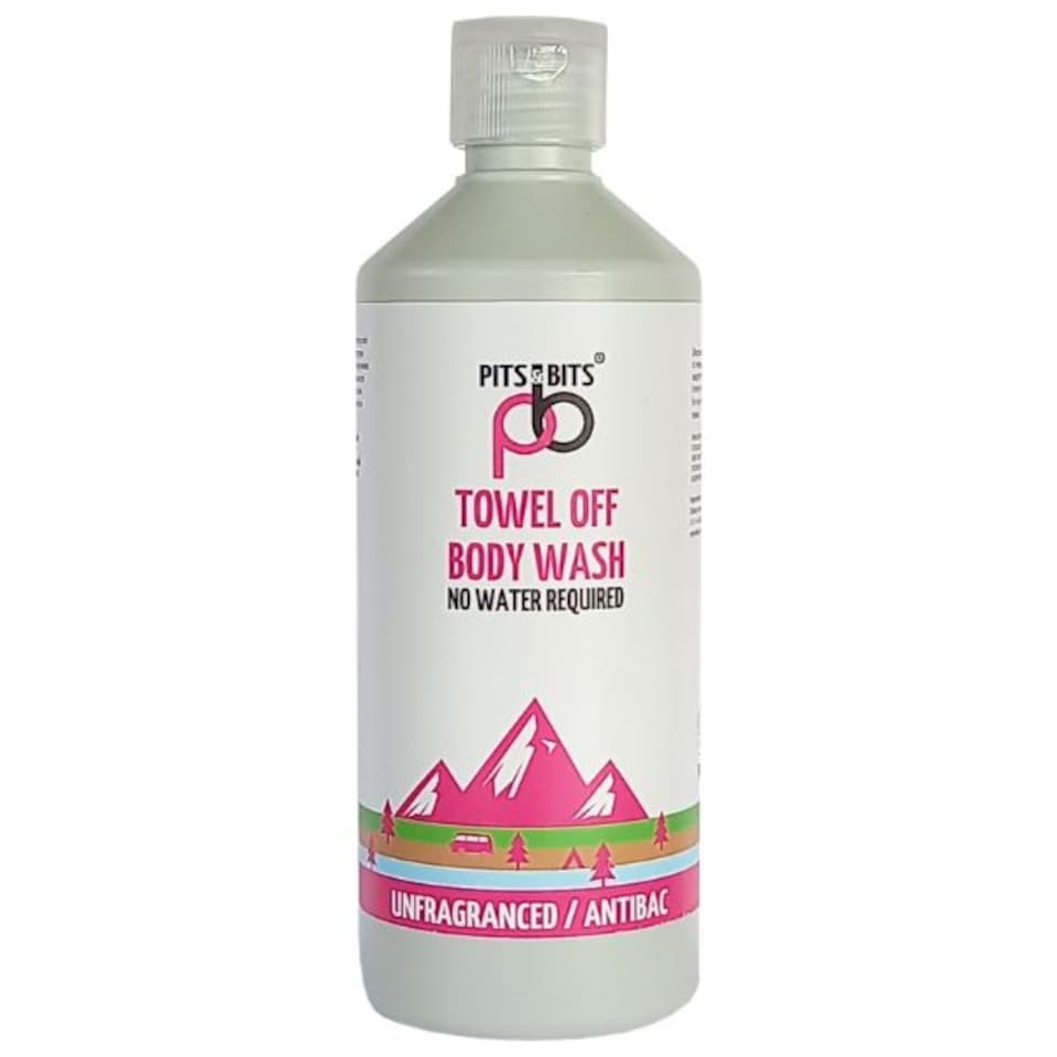 image 1 of Pits & Bits® Towel Off® Body Wash 500ml - Antibacterial, Antiviral & Unfragranced