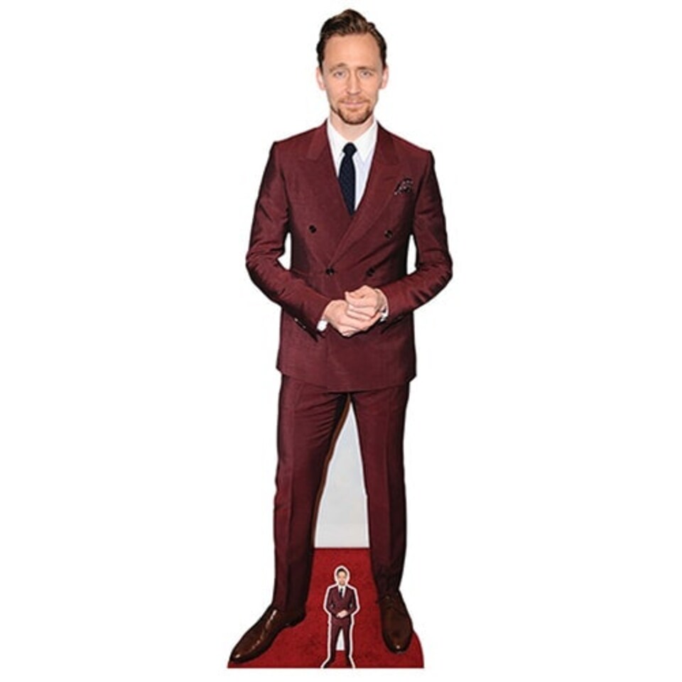 Tom Hiddleston Red Suit Lifesize Cardboard Cutout 188cm