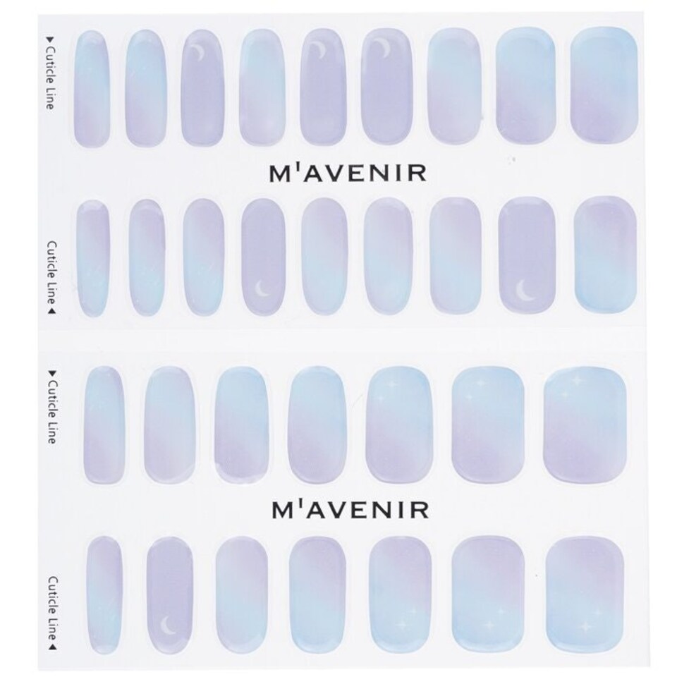 image 1 of Nail Sticker (blue) - # The Sky At Dawn Nail - 32pcs Blue