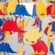 image 2 of ValueLights Childrens Multicoloured Dinosaur Nursery Ceiling Pendant Light Shade