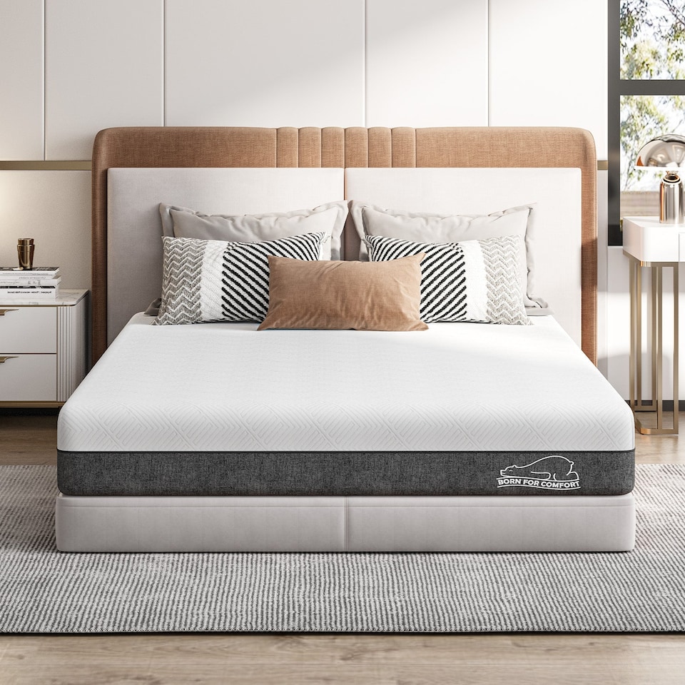 image 1 of Rattantree Memory Foam Mattress Medium Firm Breathable Gel Top,25CM