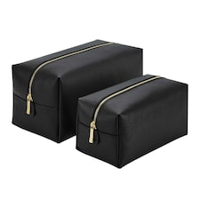Bagbase Boutique Toiletry Bag - Black - 11cm x 11cm x 23cm