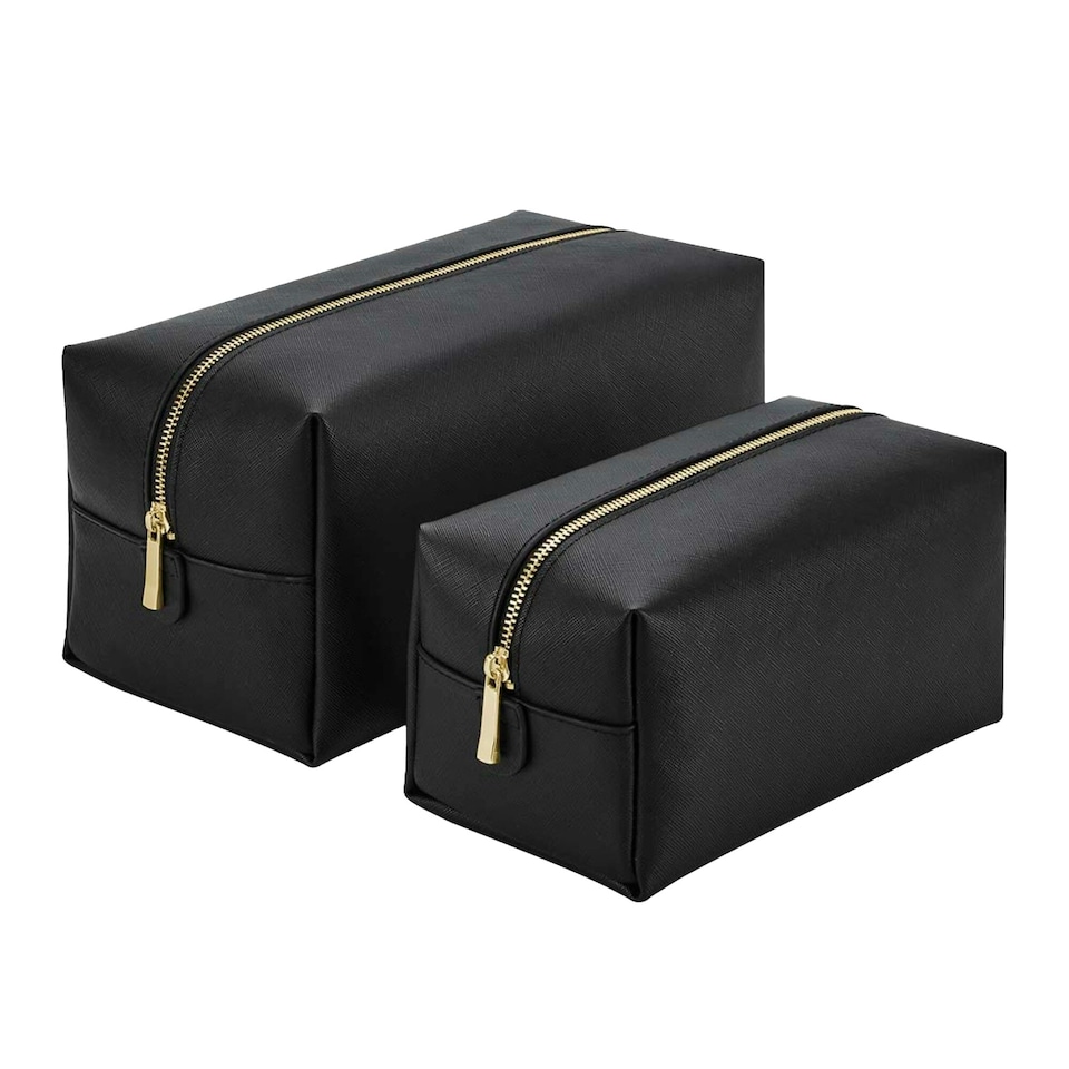 Bagbase Boutique Toiletry Bag - Black - 11cm x 11cm x 23cm