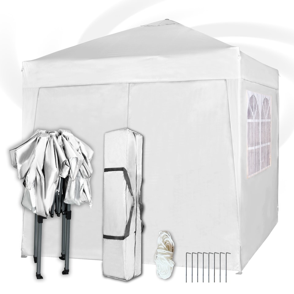 image 1 of MCC Direct Gazebo 2x2 Pop Up Garden Outdoor Party Tent Marquee Canopy with Sides